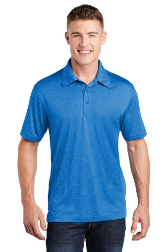 Sport-Tek® Adult Unisex Heather Heather Contender 3.8 oz 100% Polyester Short Sleeve Polo Shirt